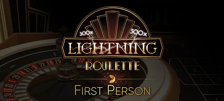 First Person Lightning Roulette online game logo by Evolution on energycasino.hu.net